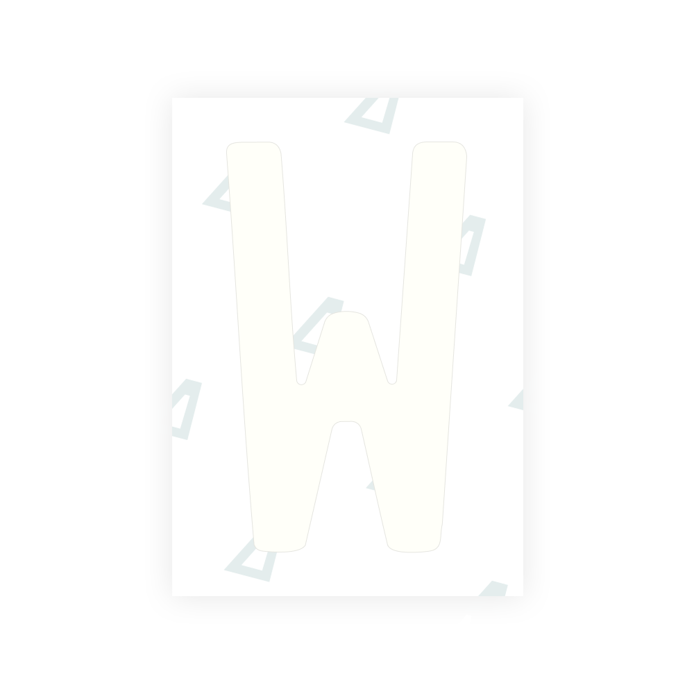 Alite Nanofilm for New Zealand license plates - Symbol "W"