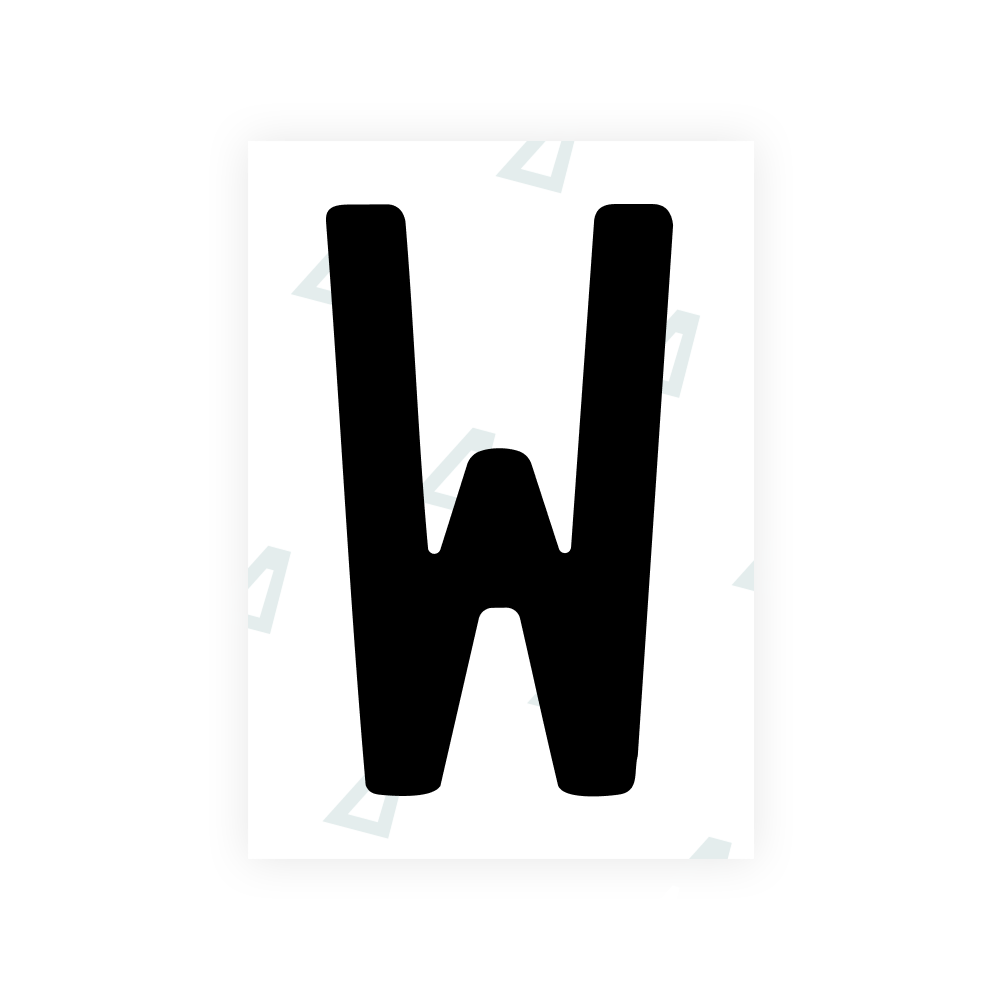 Alite Nanofilm for New Zealand license plates - Symbol "W"