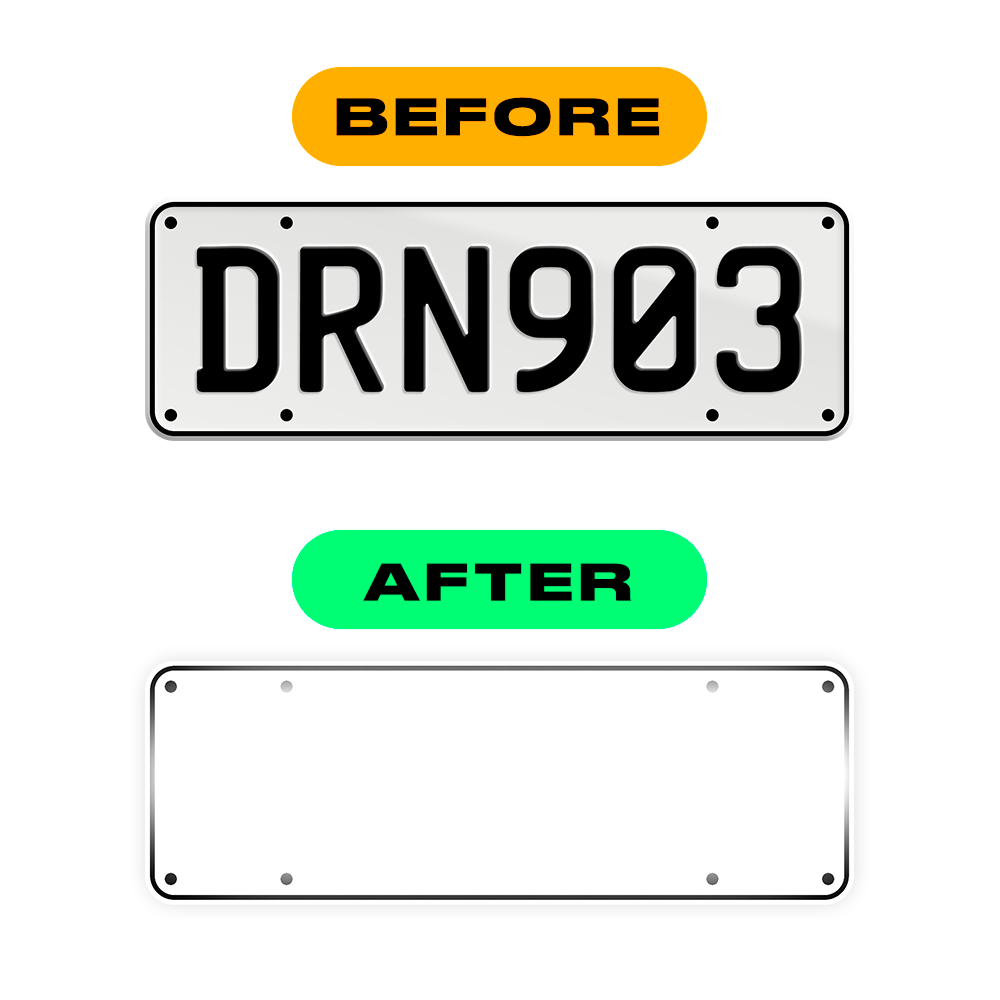Alite Nanofilm for New Zealand license plates - Symbol "E"