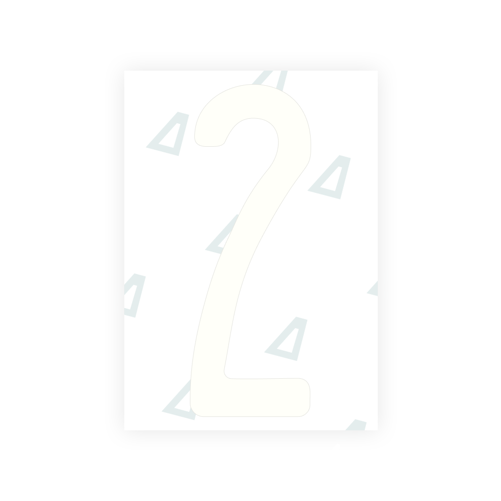 Alite Nanofilm for Nigeria license plates - Symbol "2"