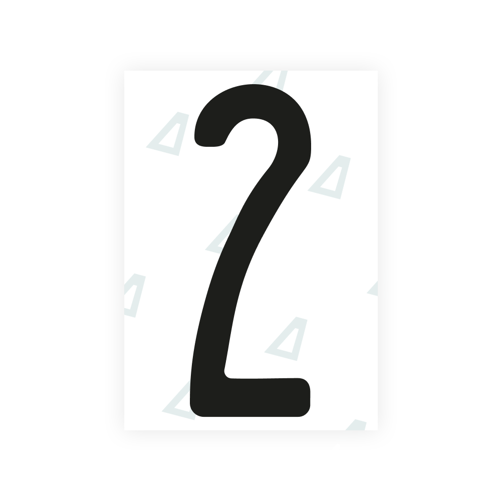 Alite Nanofilm for Nigeria license plates - Symbol "2"
