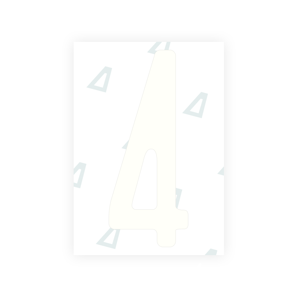 Alite Nanofilm for Nigeria license plates - Symbol "4"