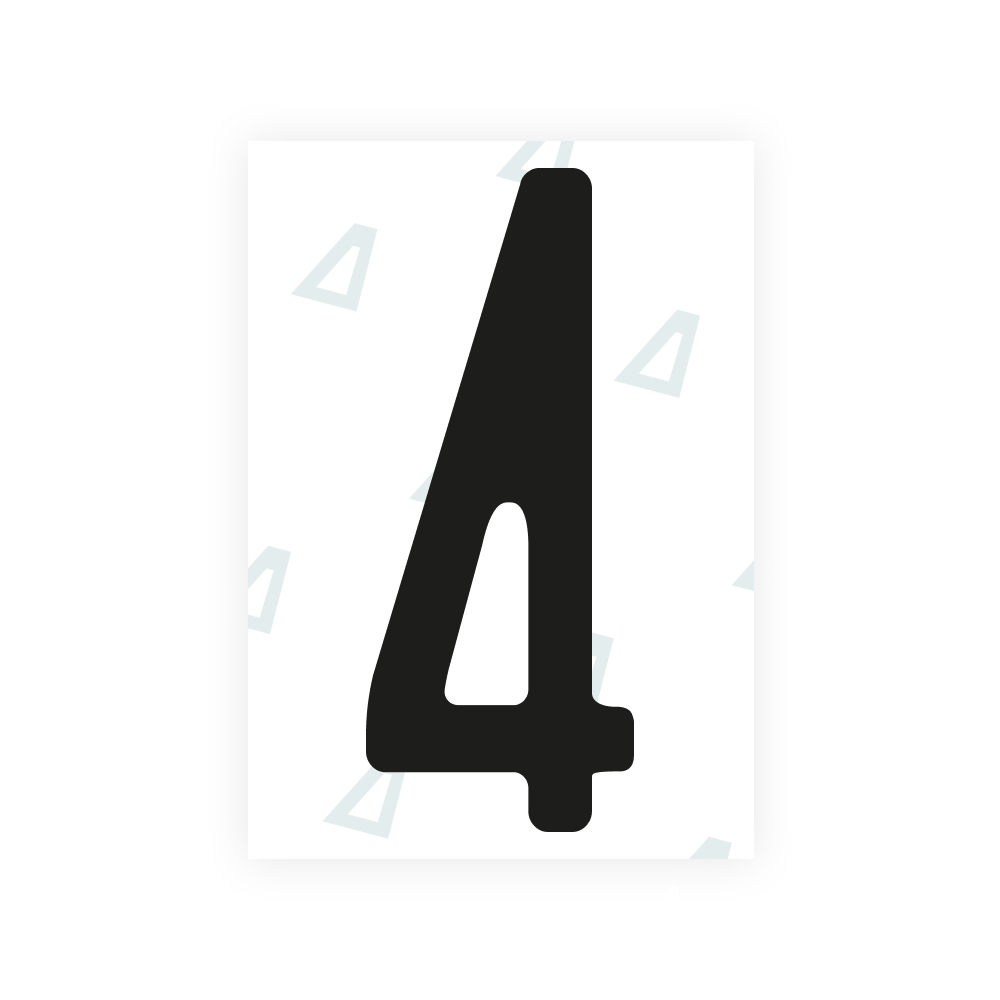 Alite Nanofilm for Nigeria license plates - Symbol "4"
