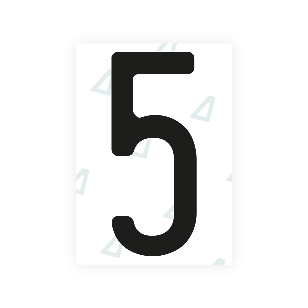 Alite Nanofilm for Nigeria license plates - Symbol "5"