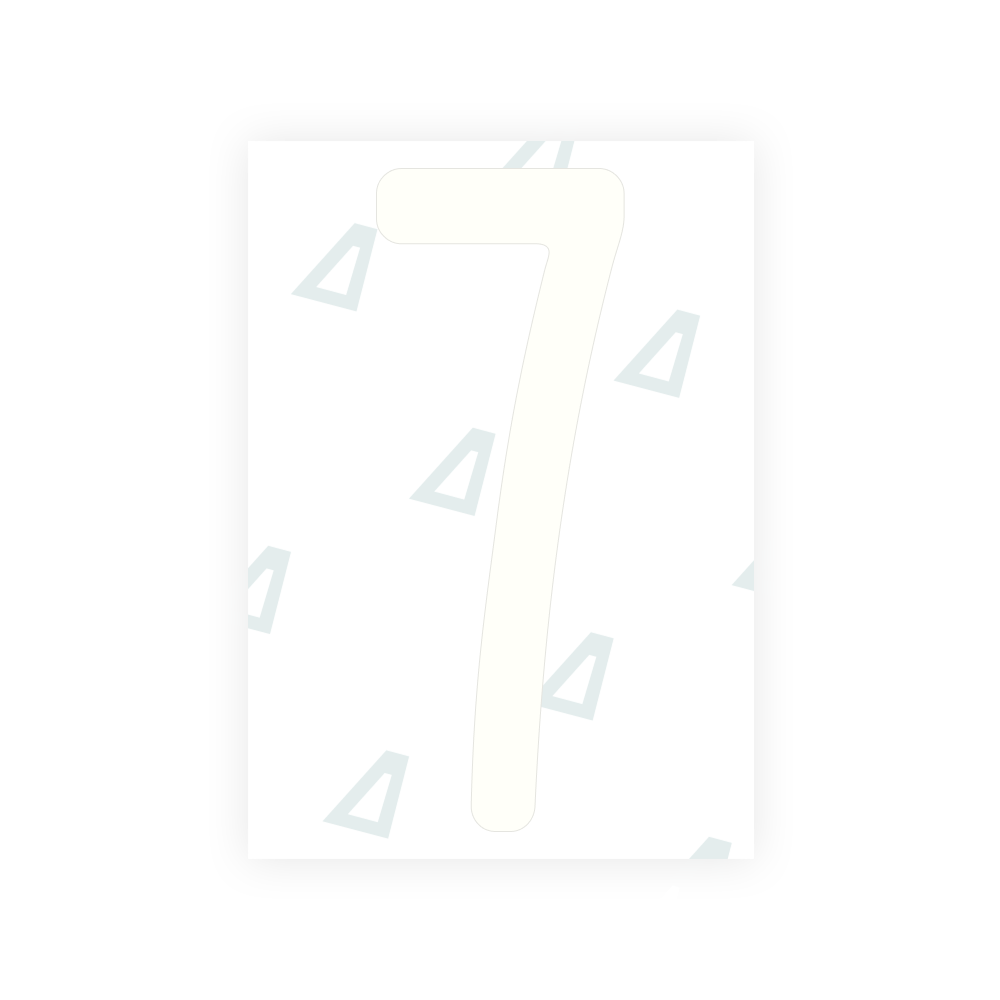 Alite Nanofilm for Nigeria license plates - Symbol "7"