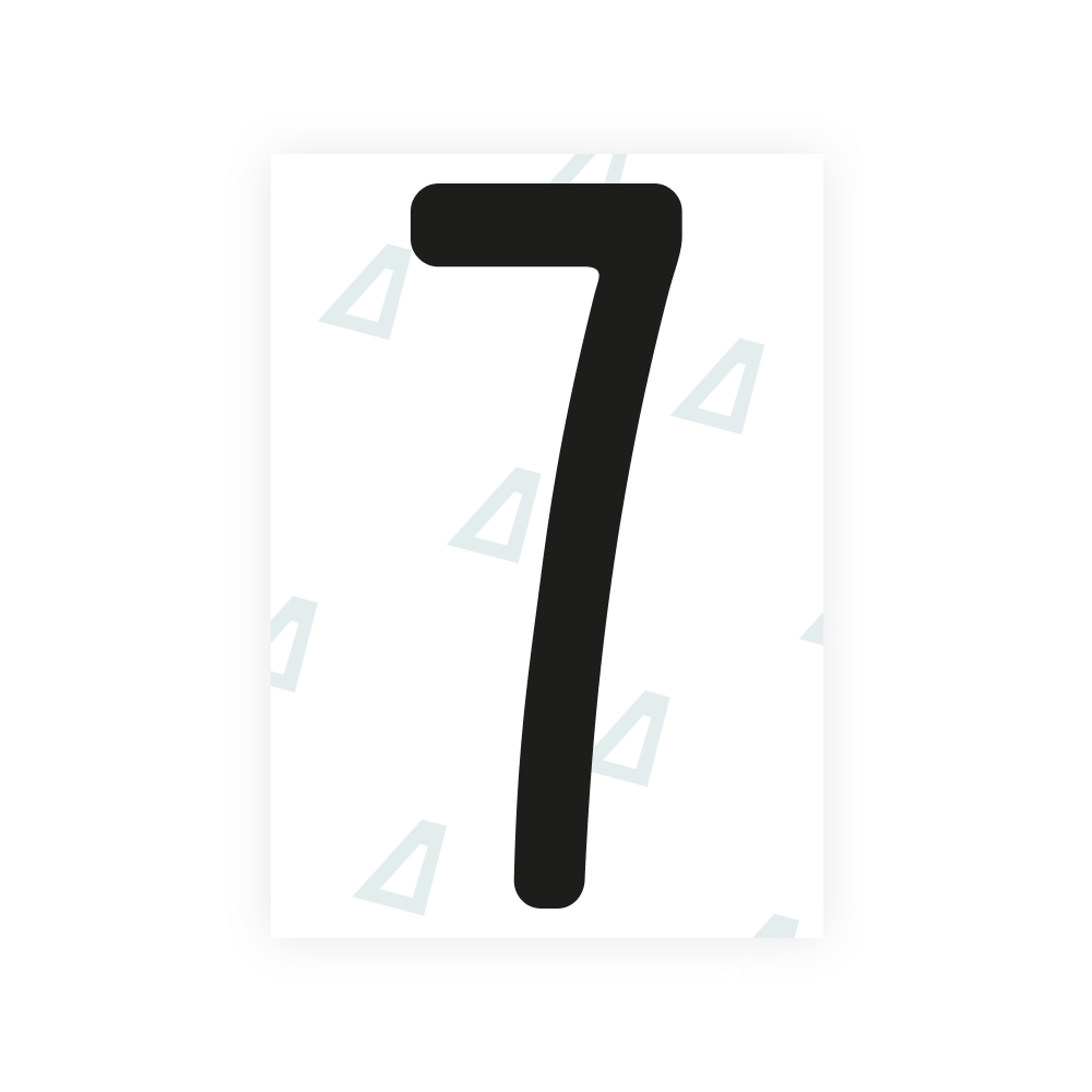Alite Nanofilm for Nigeria license plates - Symbol "7"