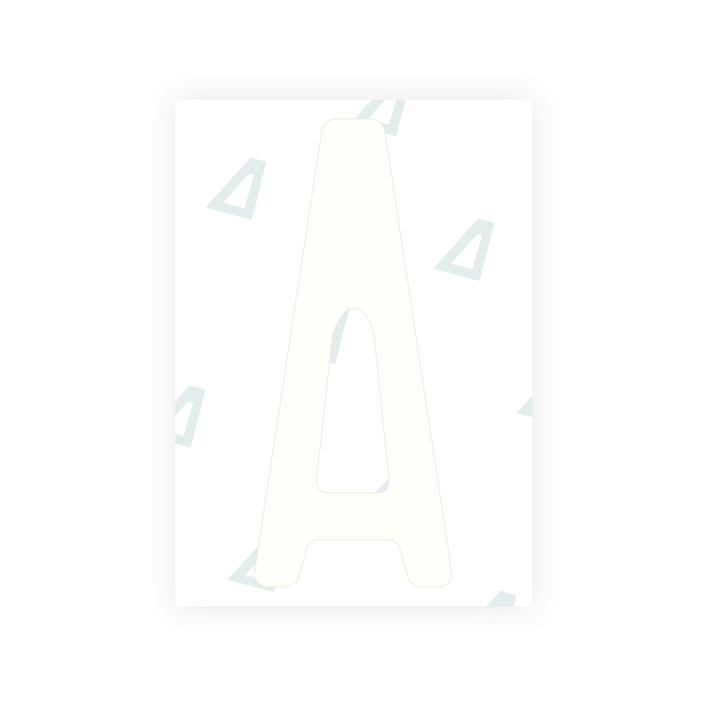 Alite Nanofilm for Nigeria license plates - Symbol "A"