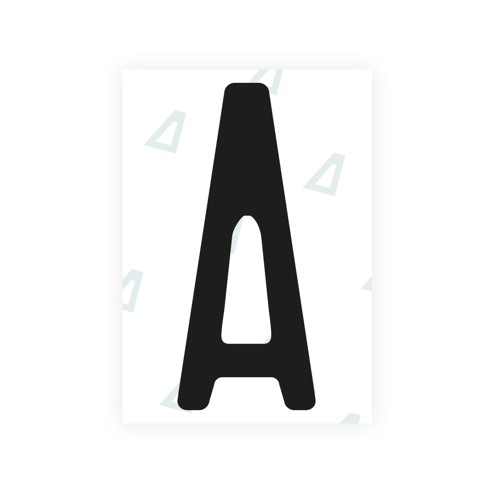 Alite Nanofilm for Nigeria license plates - Symbol "A"