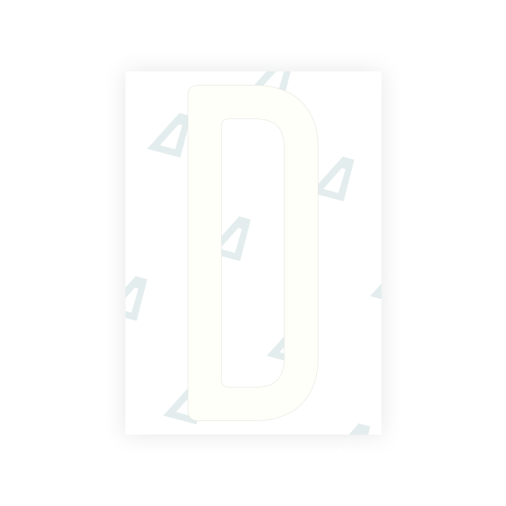 Alite Nanofilm for Nigeria license plates - Symbol "D"