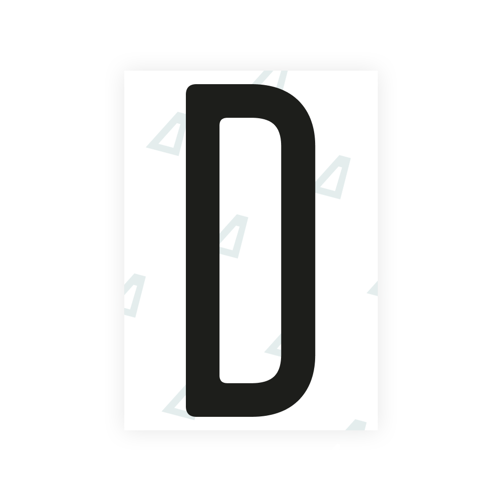 Alite Nanofilm for Nigeria license plates - Symbol "D"