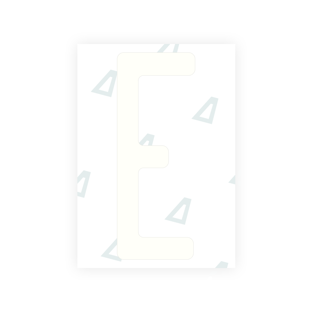 Alite Nanofilm for Nigeria license plates - Symbol "E"
