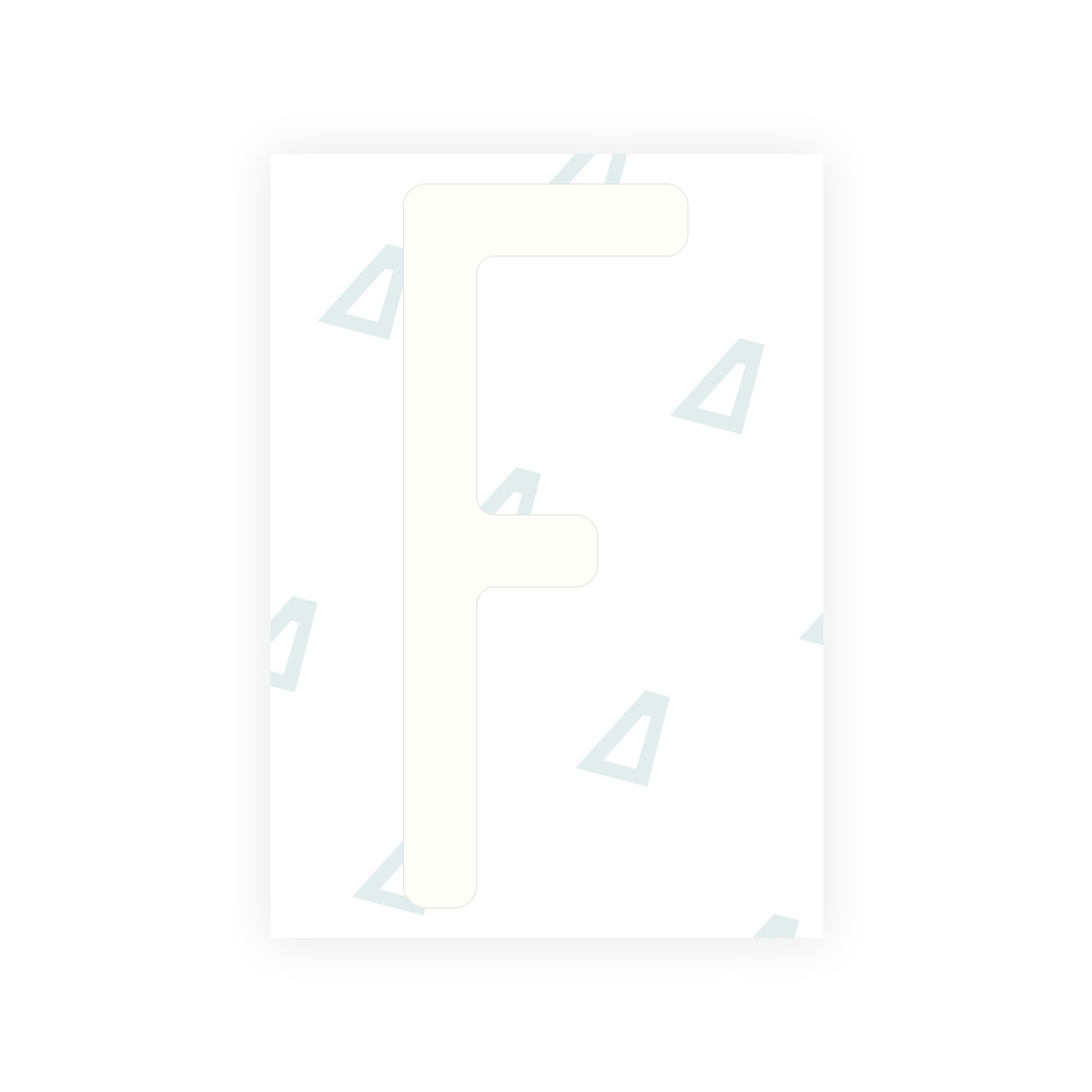 Alite Nanofilm for Nigeria license plates - Symbol "F"