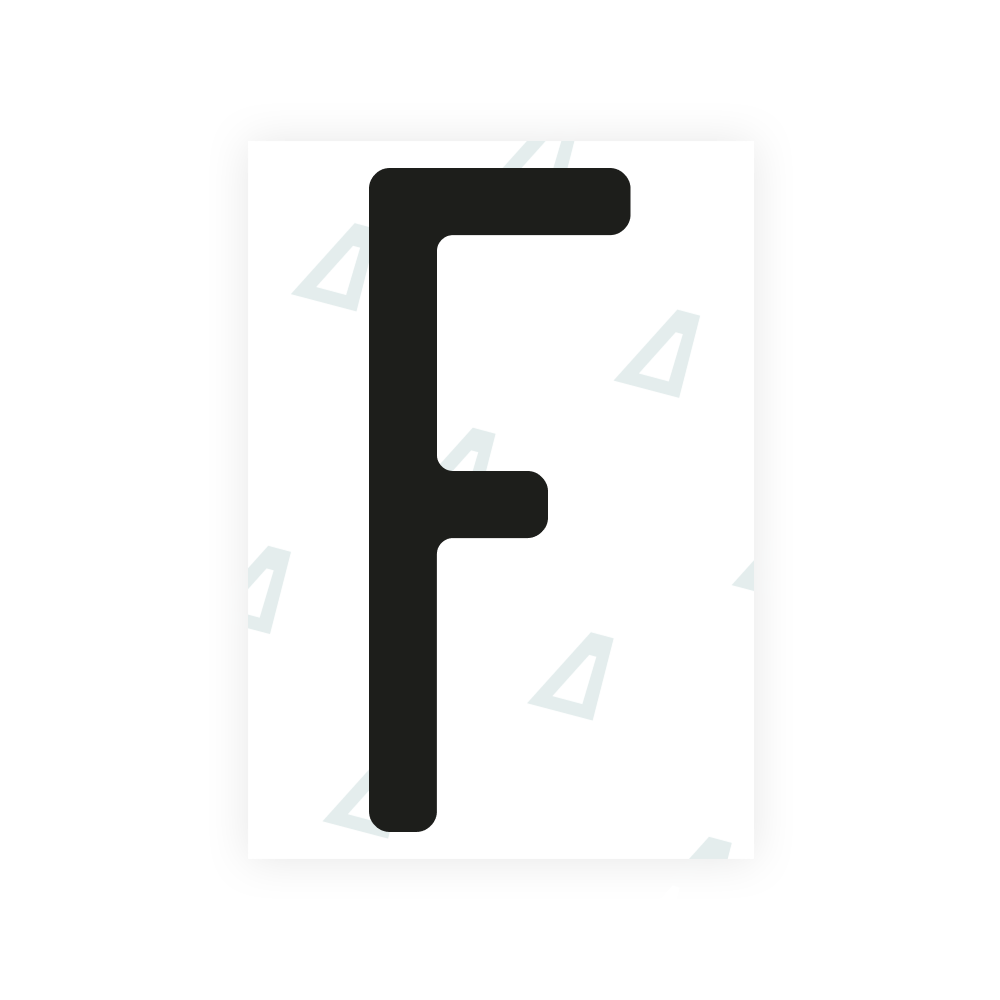 Alite Nanofilm for Nigeria license plates - Symbol "F"