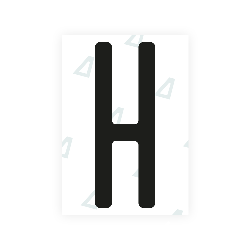 Alite Nanofilm para matrículas de Nigeria - Símbolo "H"
