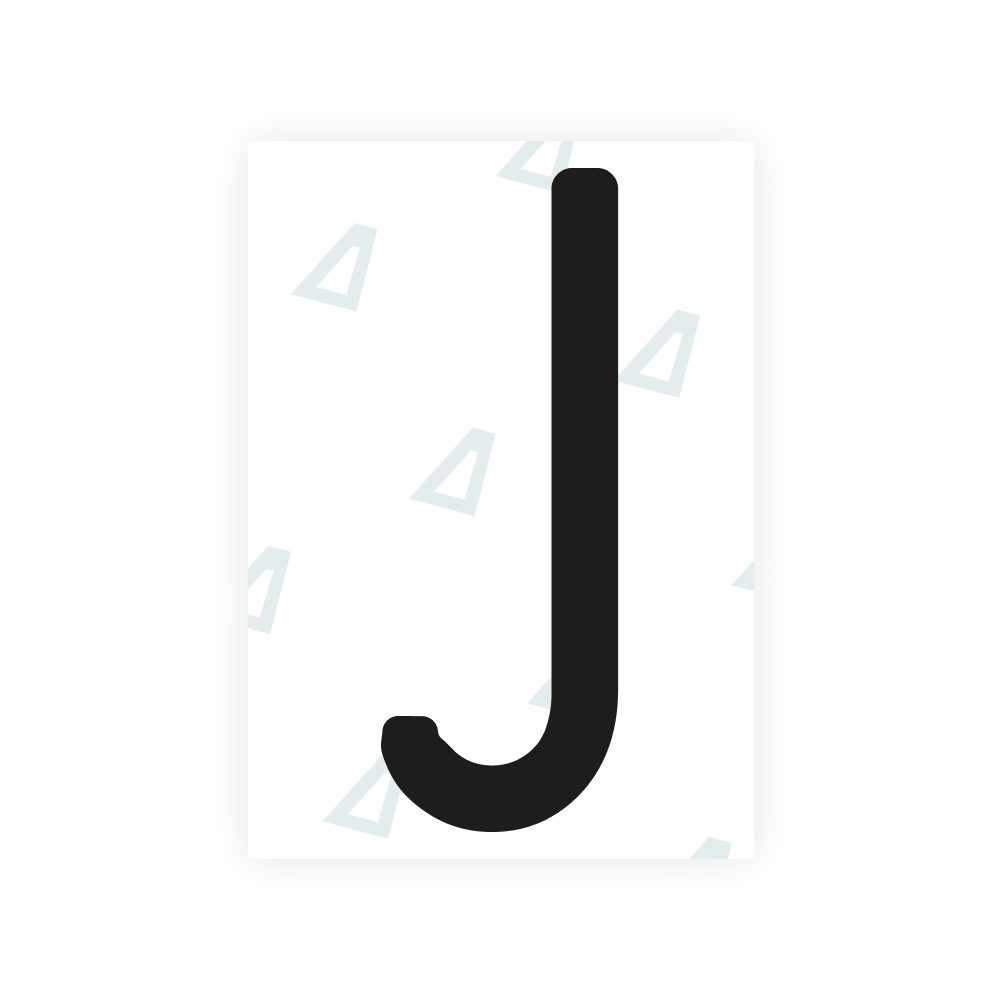 Alite Nanofilm pour les plaques d'immatriculation du Nigeria - Symbole "J"