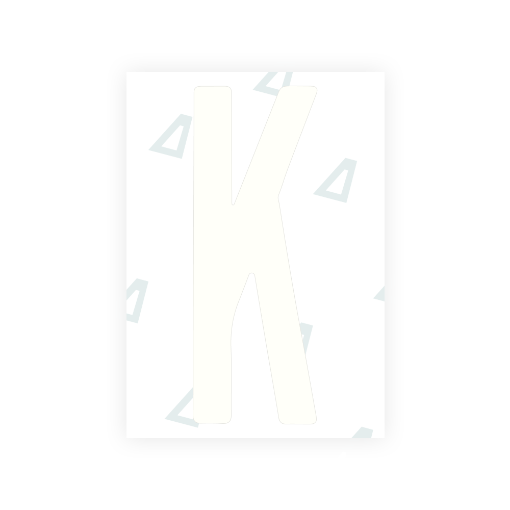 Alite Nanofilm for Nigeria license plates - Symbol "K"
