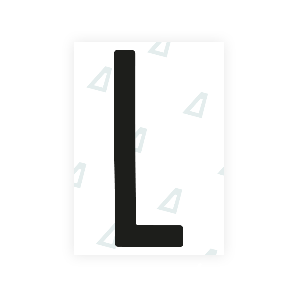 Alite Nanofilm pour les plaques d'immatriculation du Nigeria - Symbole "L"