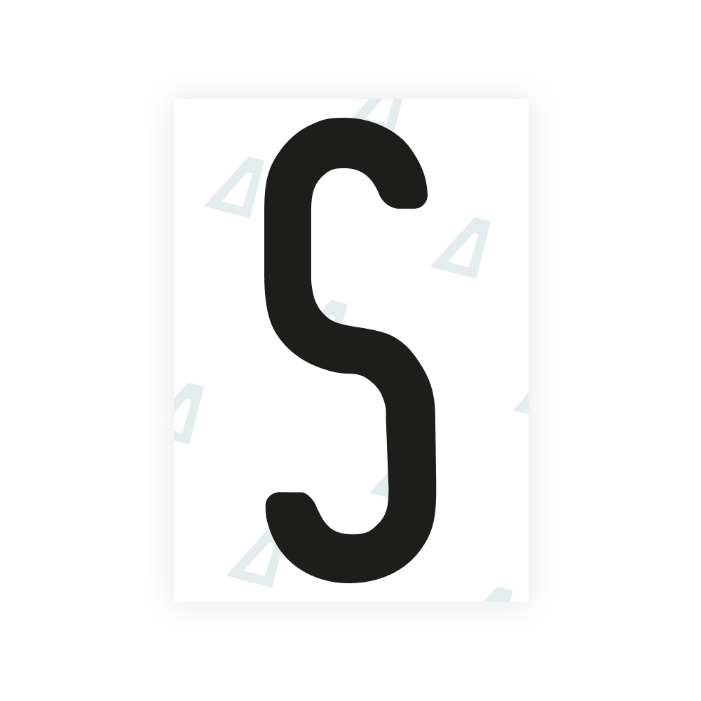 Alite Nanofilm für nigerianische Nummernschilder - Symbol "S"