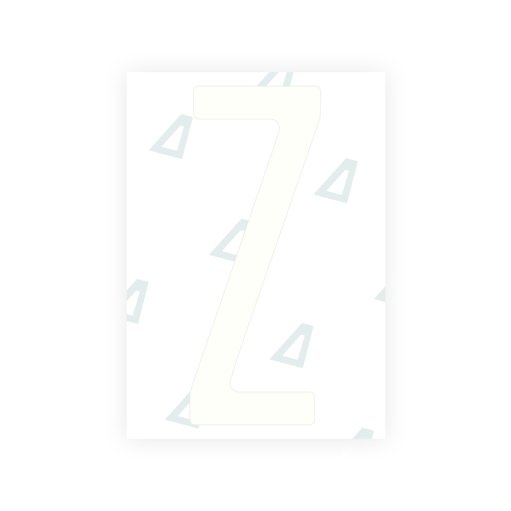 Alite Nanofilm pour les plaques d'immatriculation du Nigeria - Symbole "Z"
