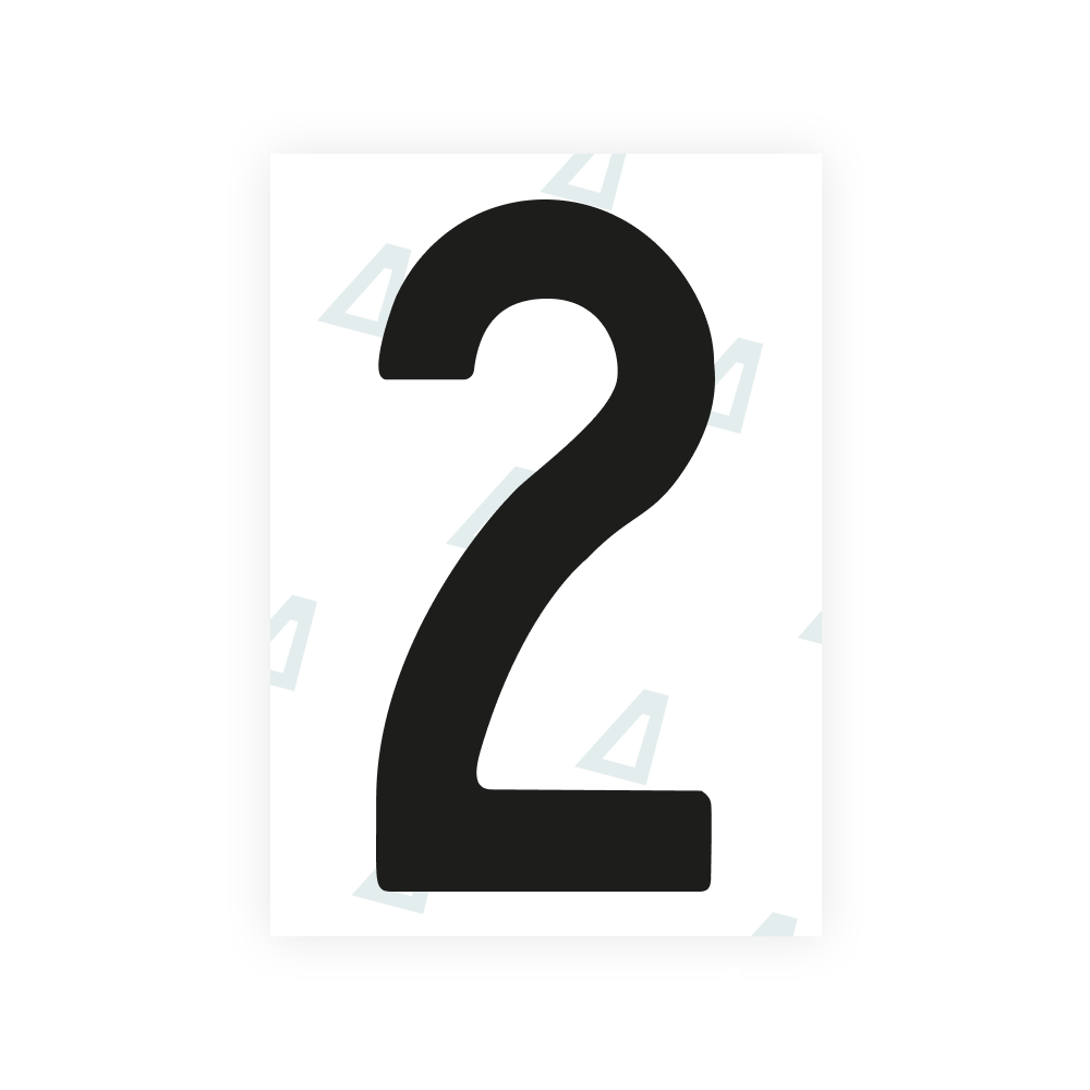 Alite Nanofilm para placas de vehículos de Estados Unidos (Dakota del Norte) – Símbolo "2"