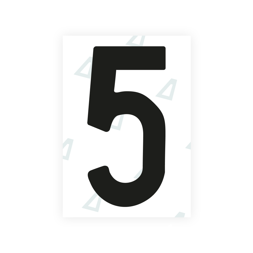 Alite Nanofilm für Kfz-Kennzeichen aus den Vereinigten Staaten (North Dakota) – Symbol "5"