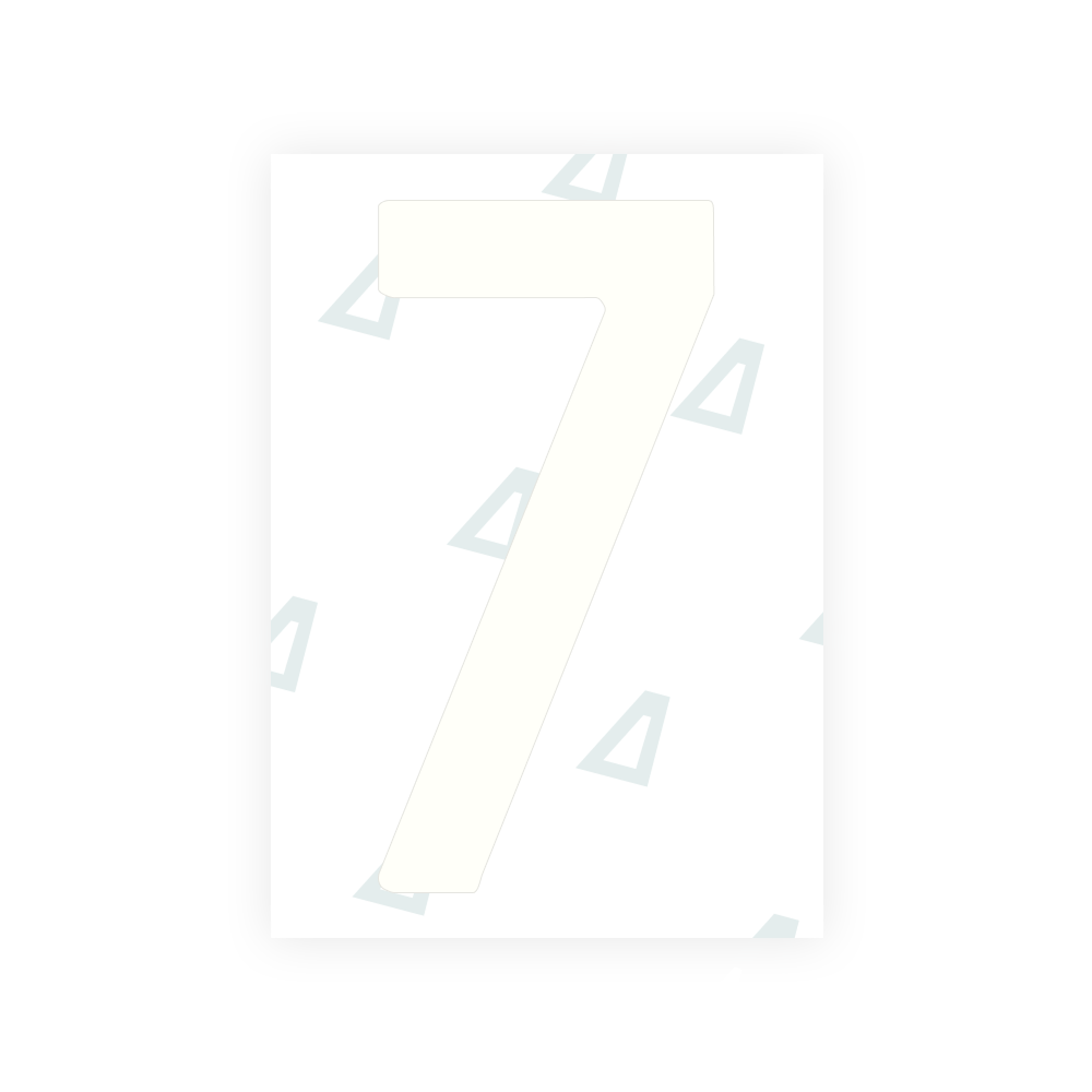 Alite Nanofilm for US (North Dakota) license plates - Symbol "7"