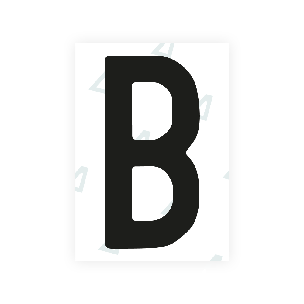 アメリカ(ノースダコタ州)ライセンスプレート用 Alite ナノフィルム - シンボル "B"