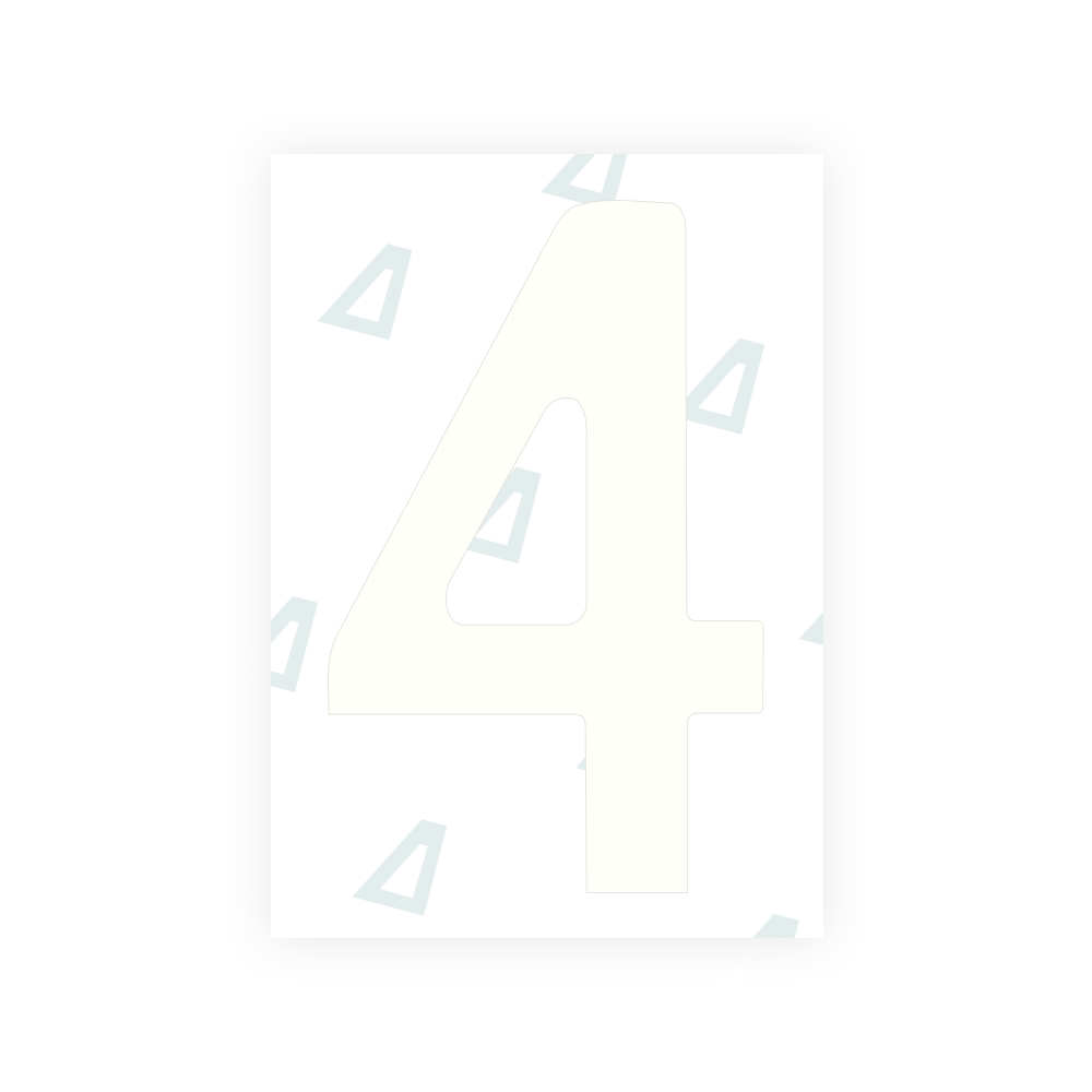 Alite Nanofilm for Norway license plates - Symbol "4"