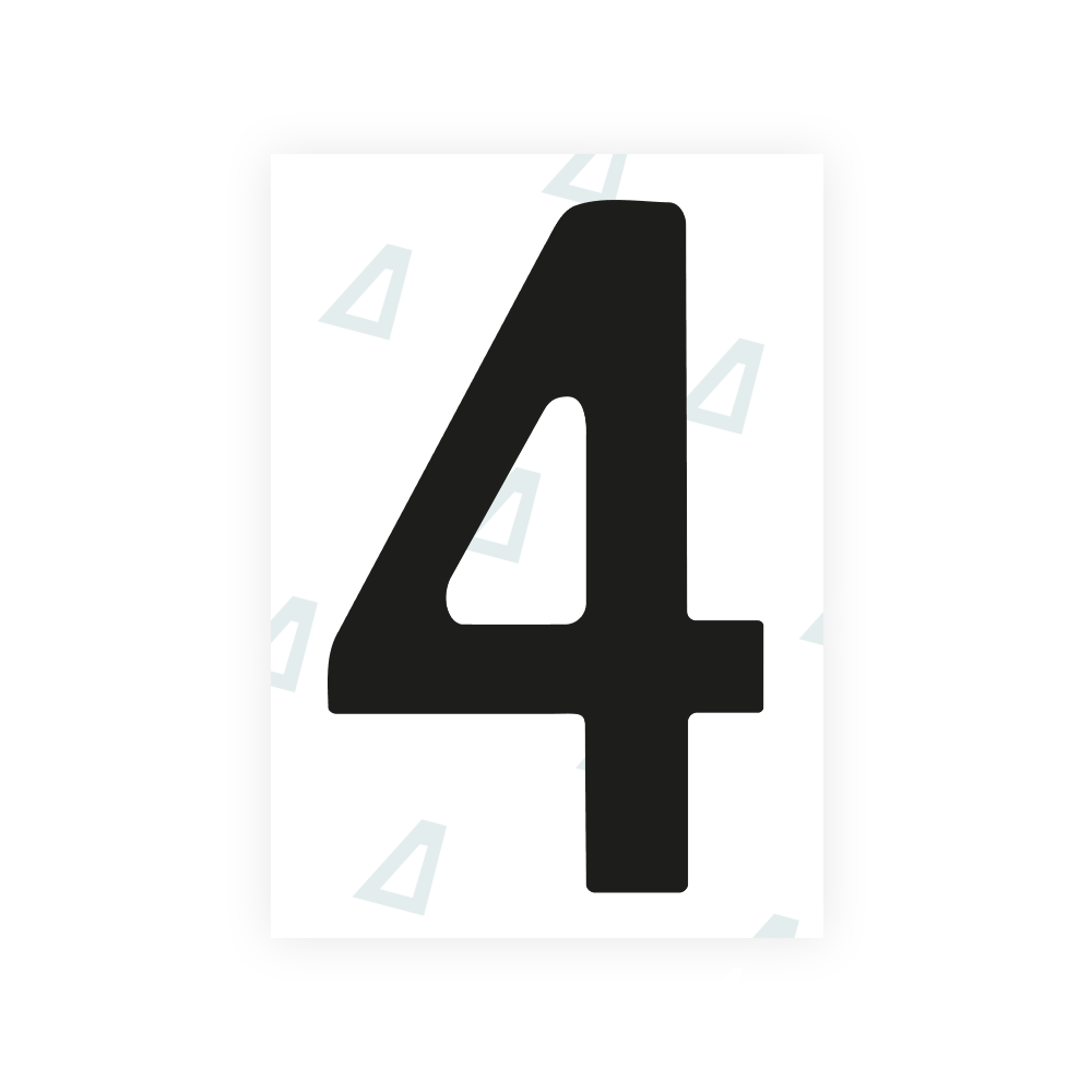 Alite Nanofilm for Norway license plates - Symbol "4"