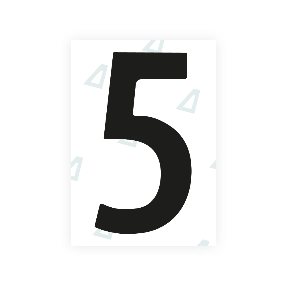 Alite Nanofilm for Norway license plates - Symbol "5"
