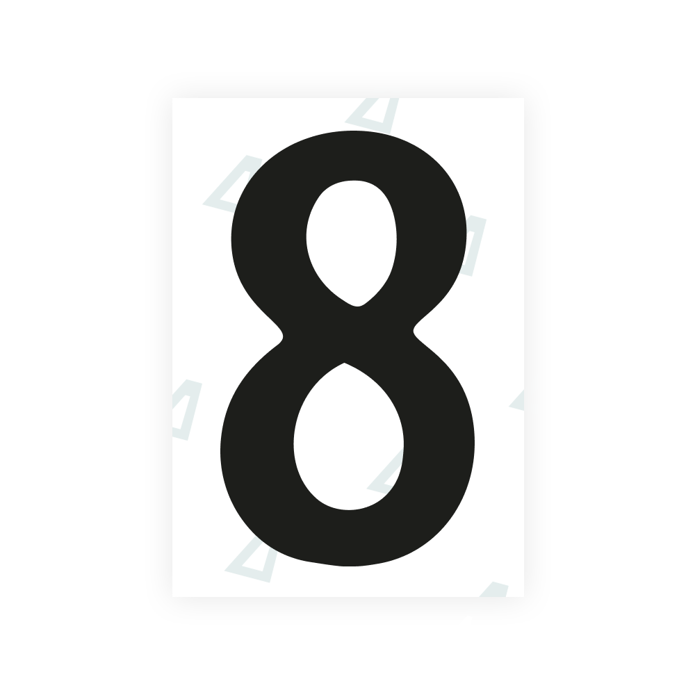 Alite Nanofilm for Norway license plates - Symbol "8"