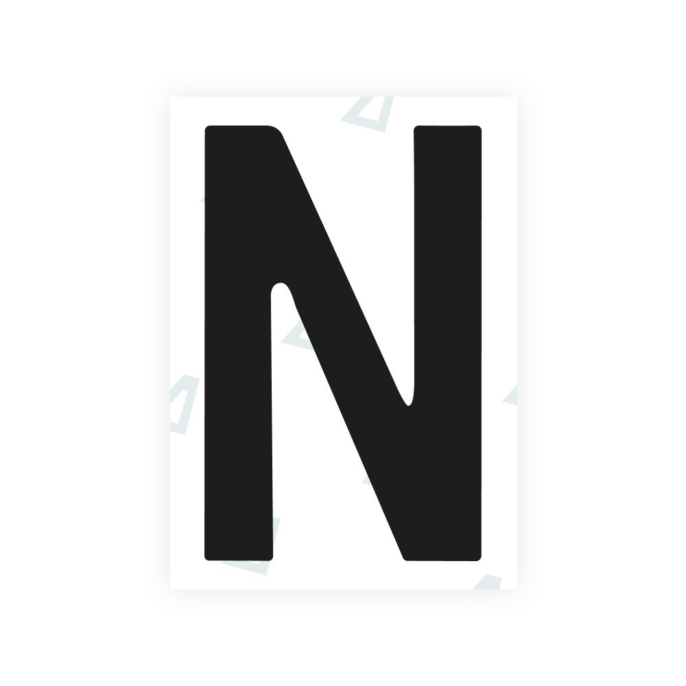 Alite Nanofilm for Norway license plates - Symbol "N"