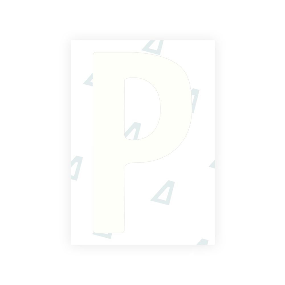 Alite Nanofilm for Norway license plates - Symbol "P"