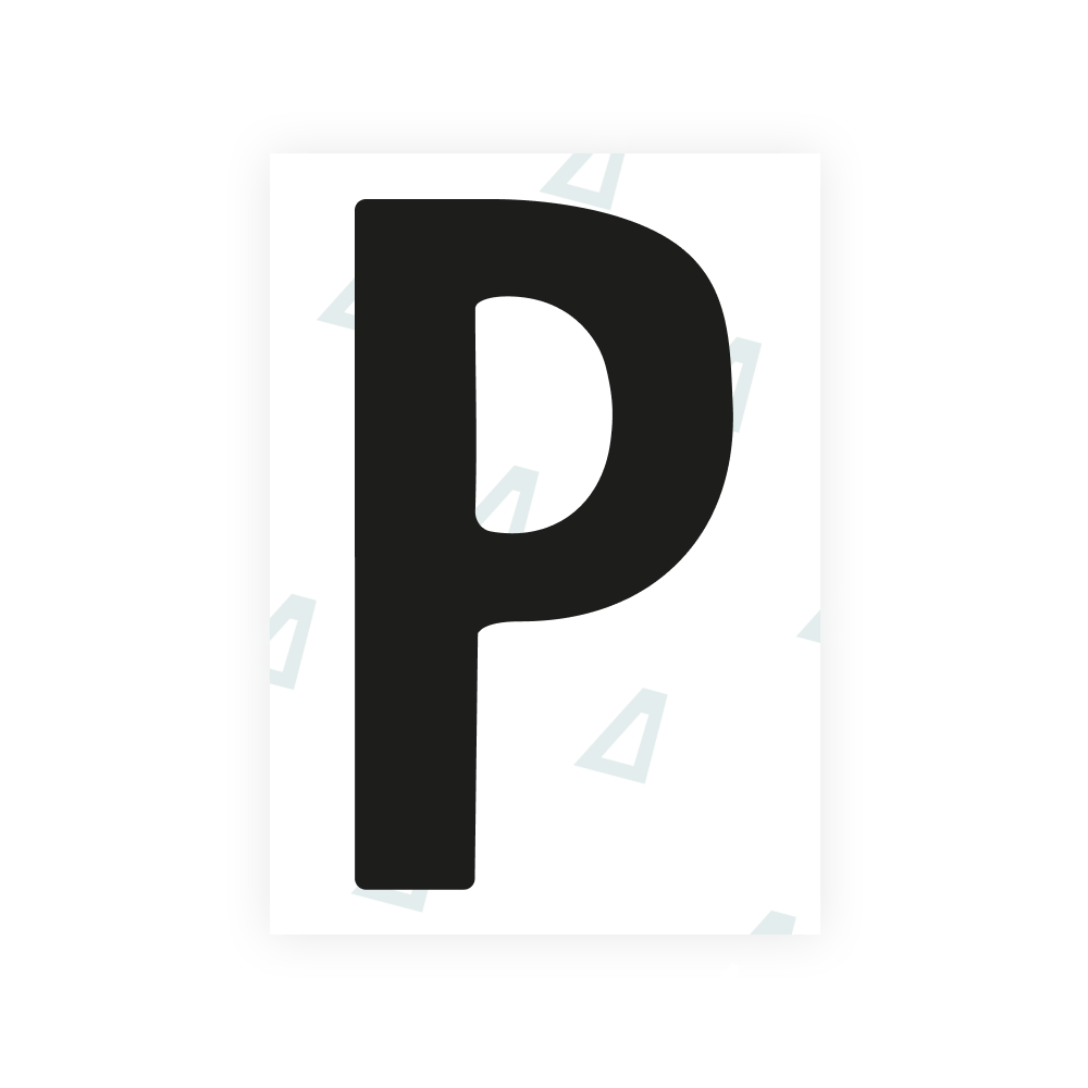 Alite Nanofilm for Norway license plates - Symbol "P"