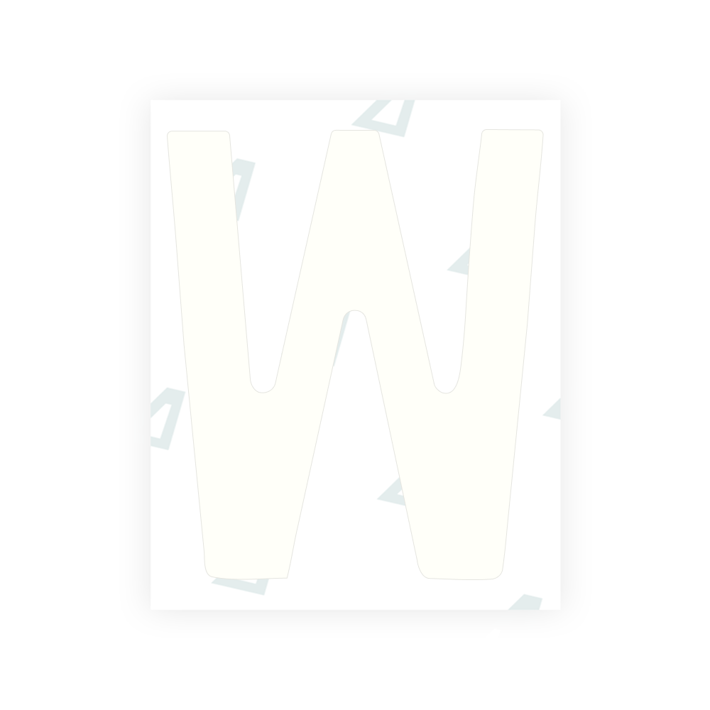 Alite Nanofilm for Norway license plates - Symbol "W"