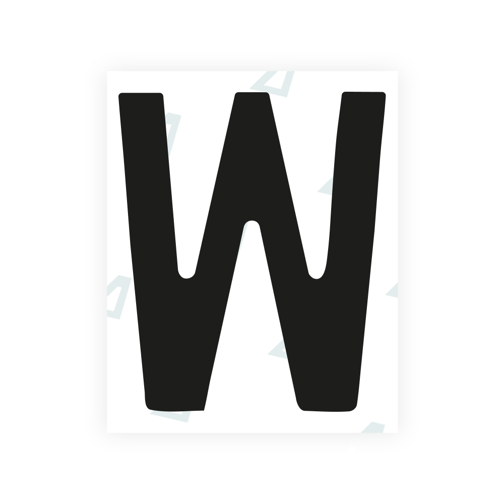 Alite Nanofilm for Norway license plates - Symbol "W"