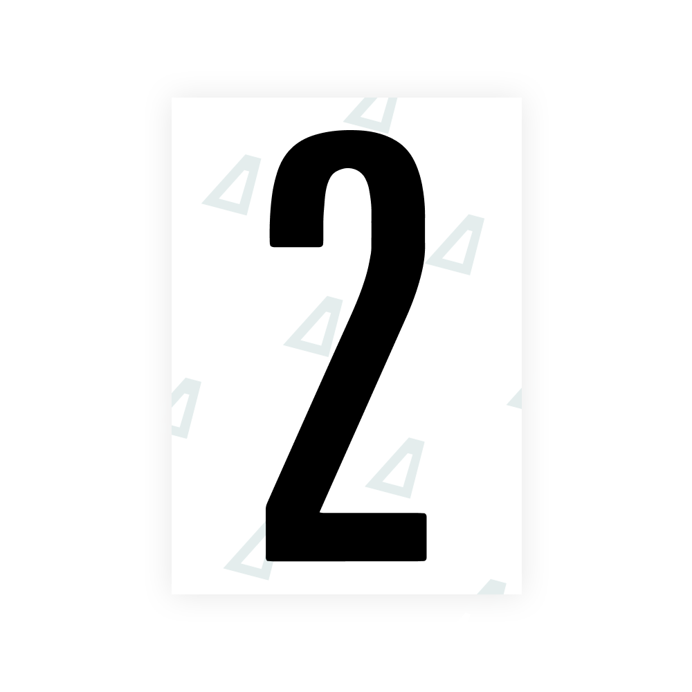 Alite Nanofilm for US (Ohio 2021) license plates - Symbol "2"