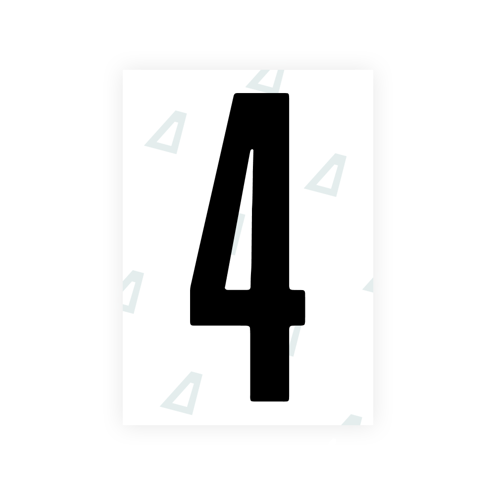 Alite Nanofilm for US (Ohio 2021) license plates - Symbol "4"