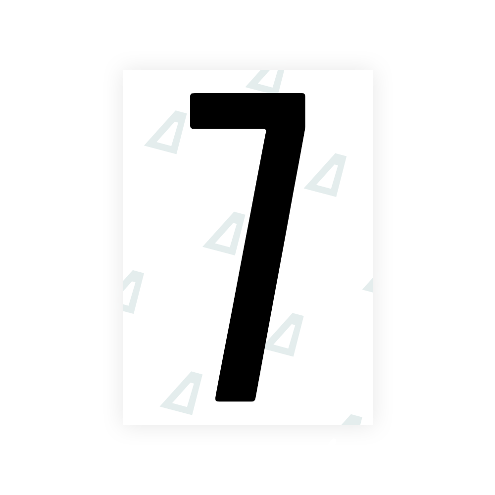 Alite Nanofilm for US (Ohio 2021) license plates - Symbol "7"