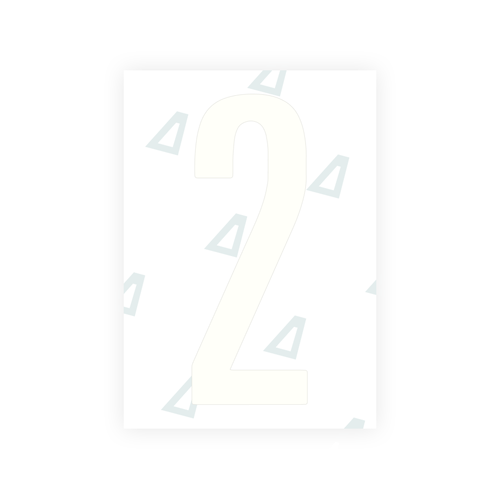 Alite Nanofilm for US (Ohio 2021) license plates - Symbol "2"