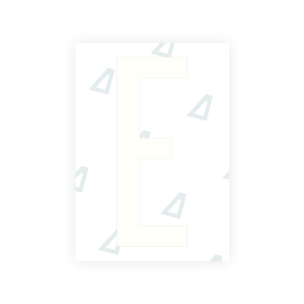Alite Nanofilm for US (Ohio 2021) license plates - Symbol "E"