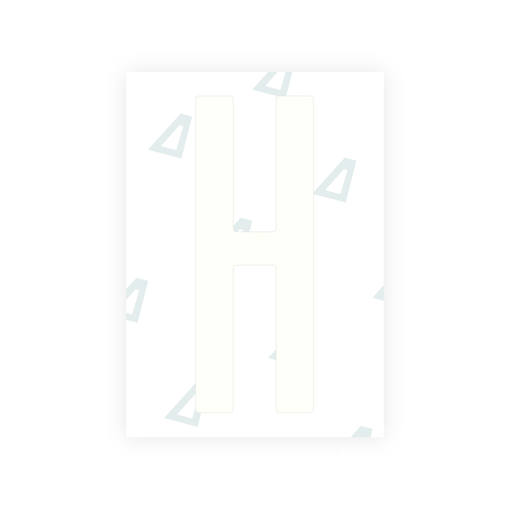 Alite Nanofilm for US (Ohio 2021) license plates - Symbol "H"