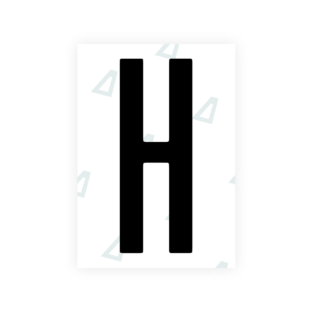 Alite Nanofilm for US (Ohio 2021) license plates - Symbol "H"