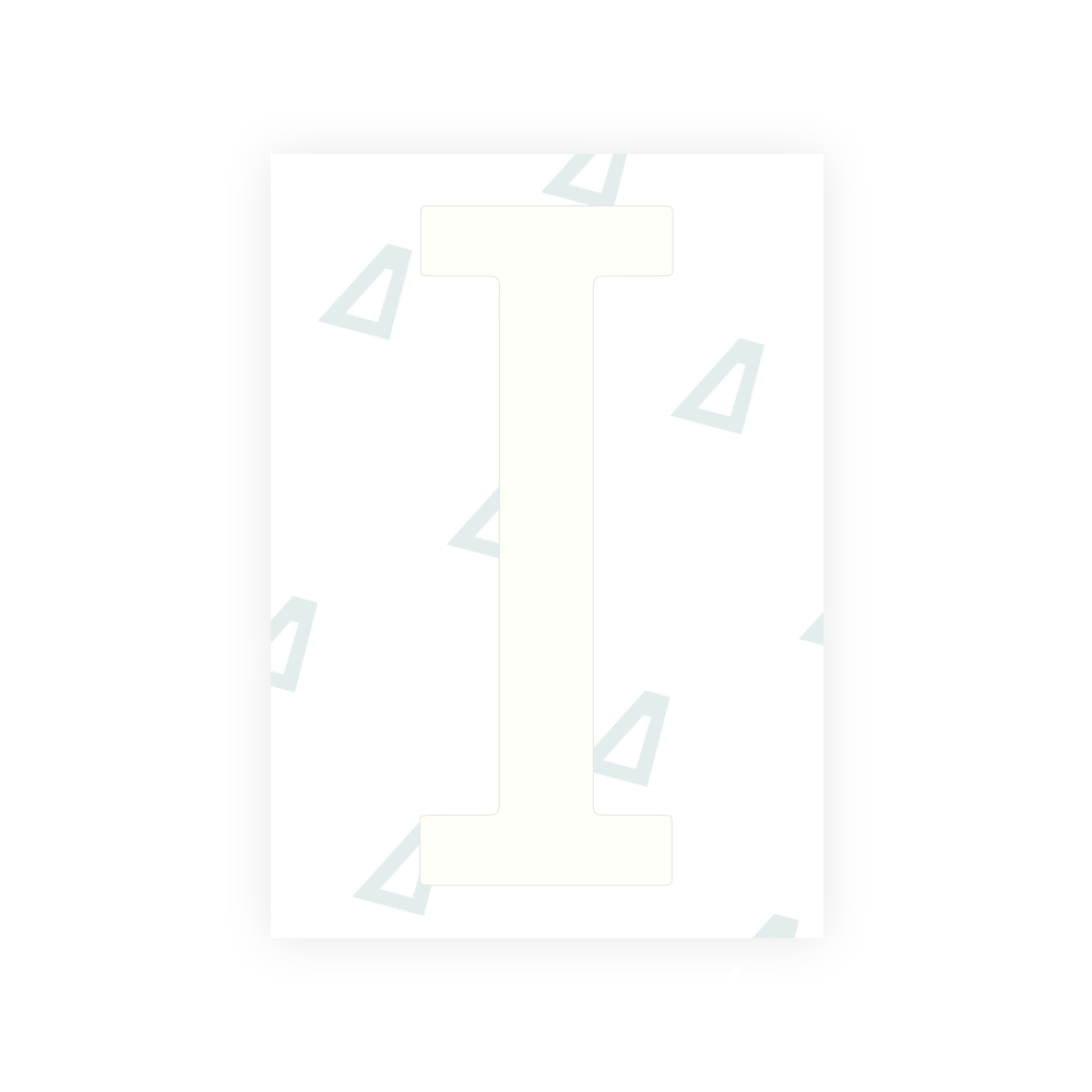 Alite Nanofilm for US (Ohio 2021) license plates - Symbol "I"