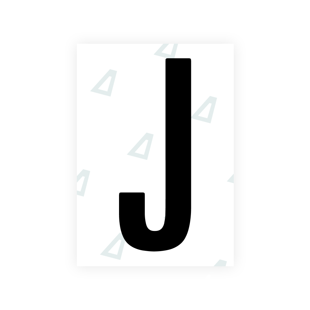 Alite Nanofilm for US (Ohio 2021) license plates - Symbol "J"
