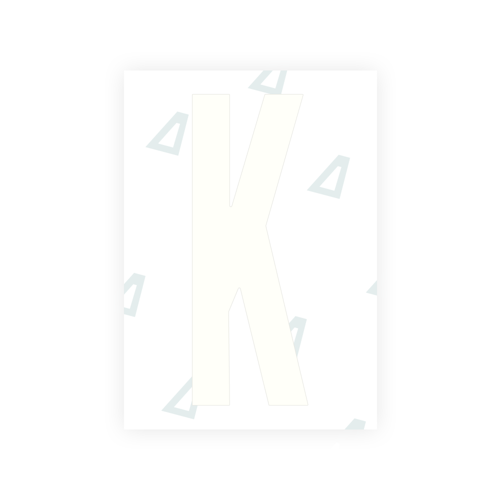 Alite Nanofilm for US (Ohio 2021) license plates - Symbol "K"