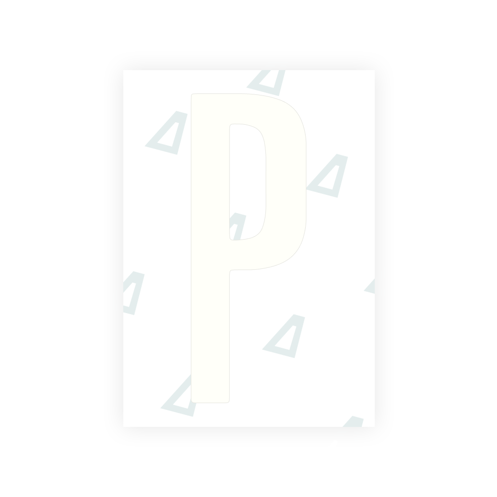 Alite Nanofilm for US (Ohio 2021) license plates - Symbol "P"