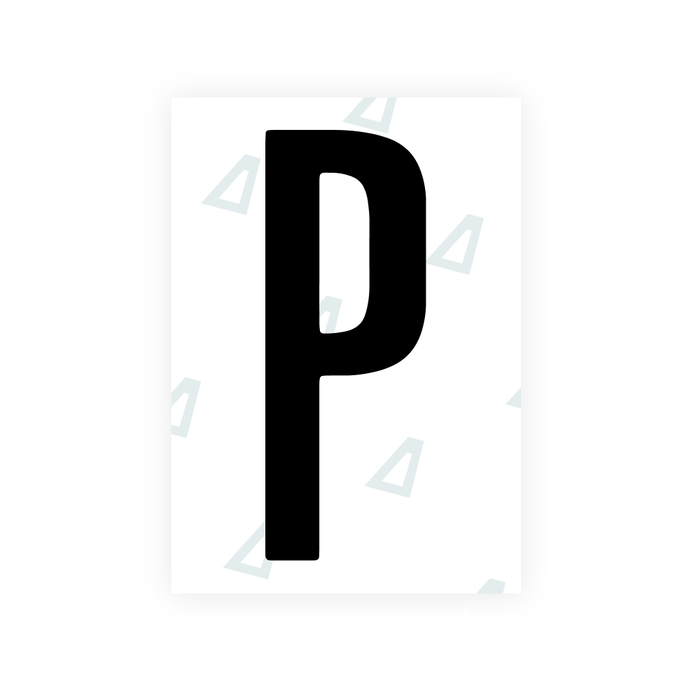 Alite Nanofilm for US (Ohio 2021) license plates - Symbol "P"