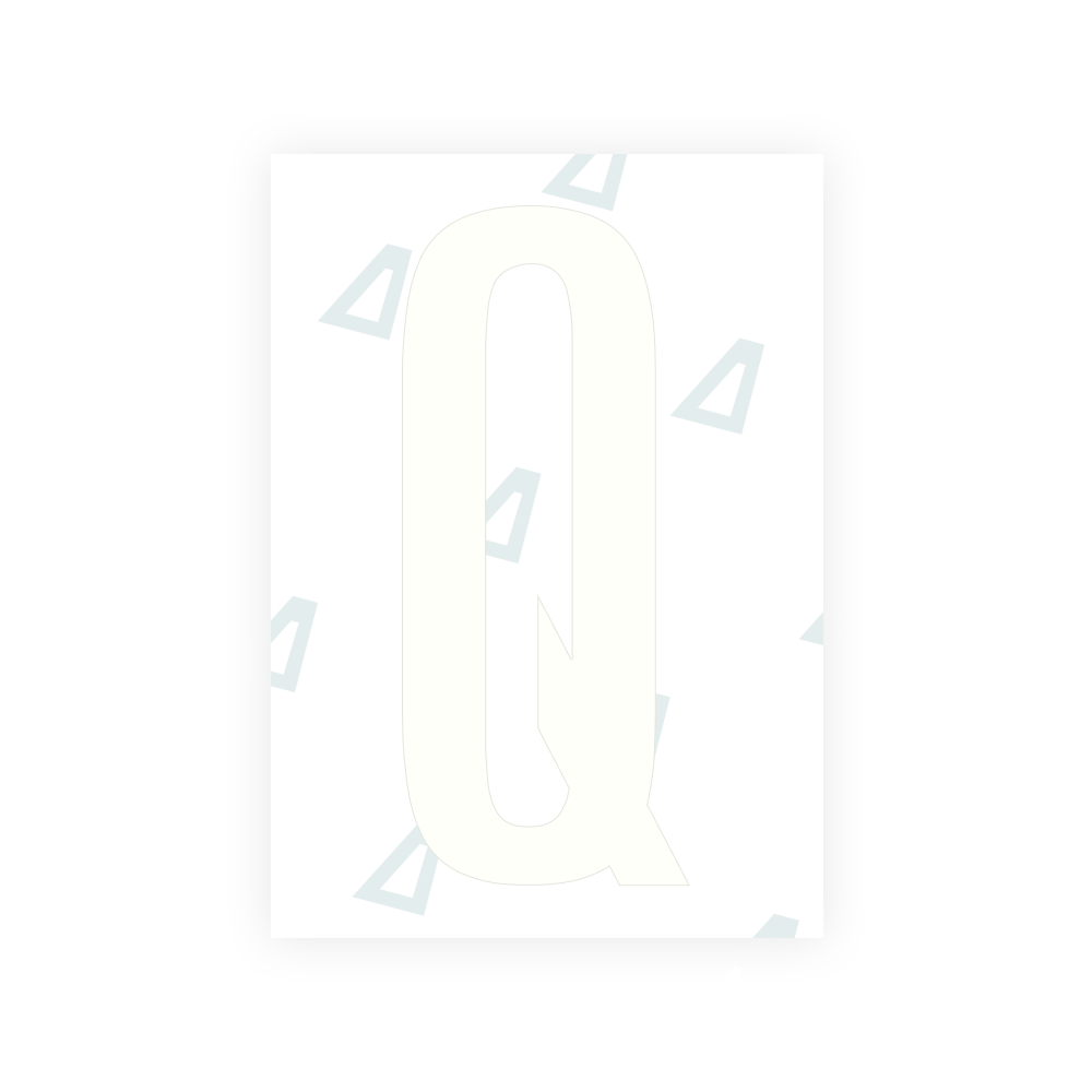 Alite Nanofilm for US (Ohio 2021) license plates - Symbol "Q"