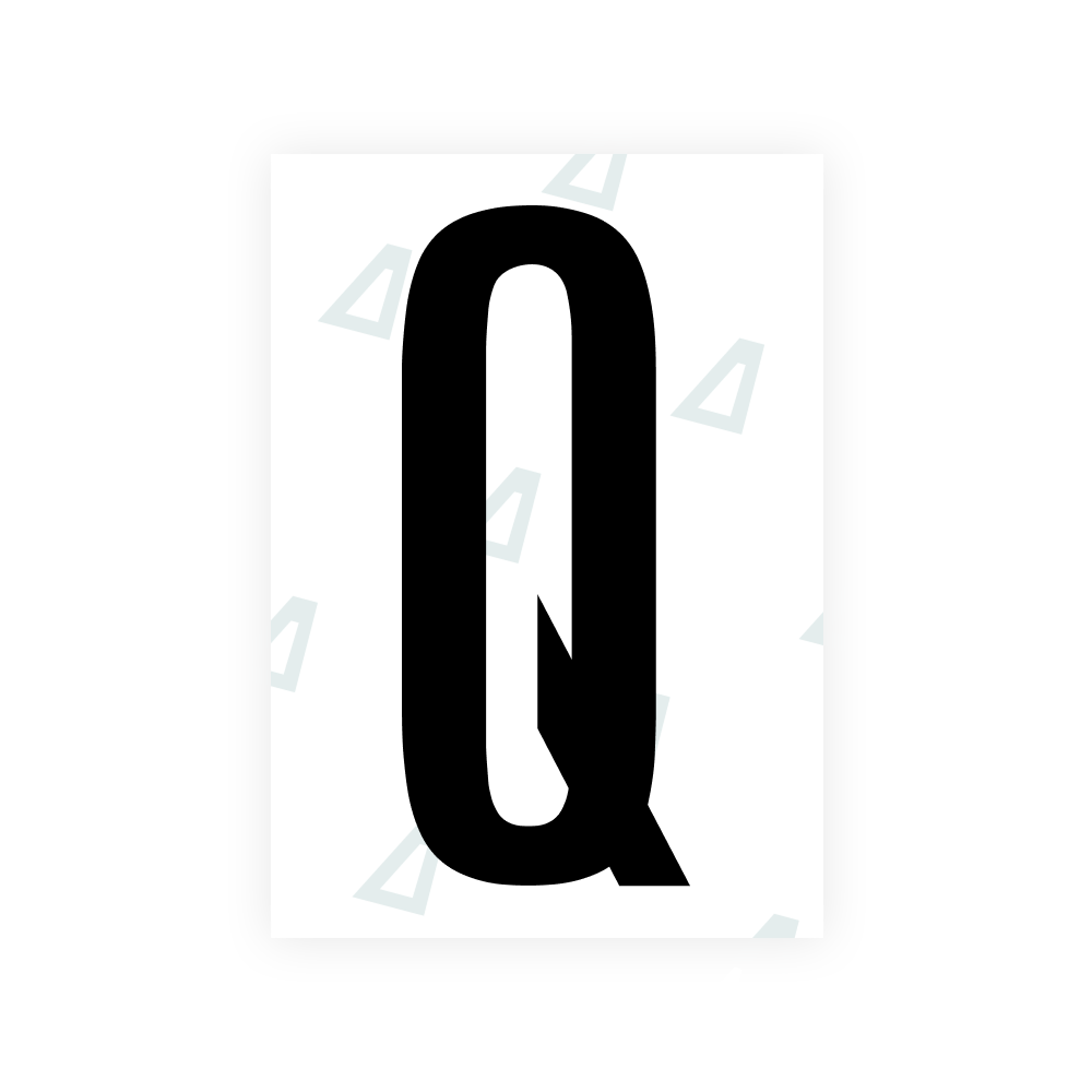 Alite Nanofilm for US (Ohio 2021) license plates - Symbol "Q"